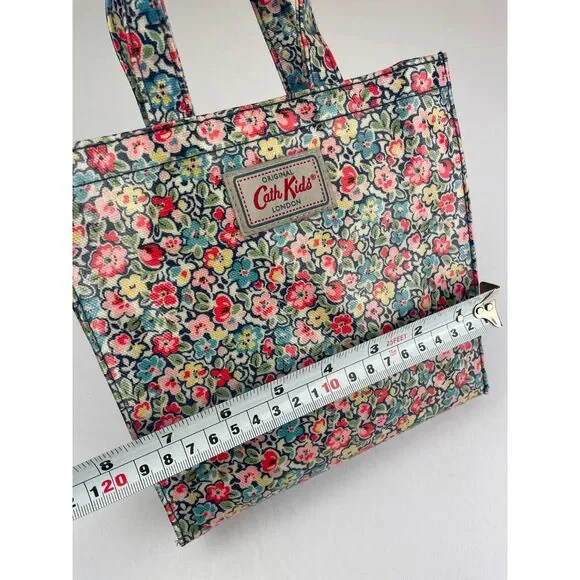 ~ Cath Kids Mini Tote Coated Canvas Bag London Cath Kidston Rare HTF Floral - Picture 4 of 10